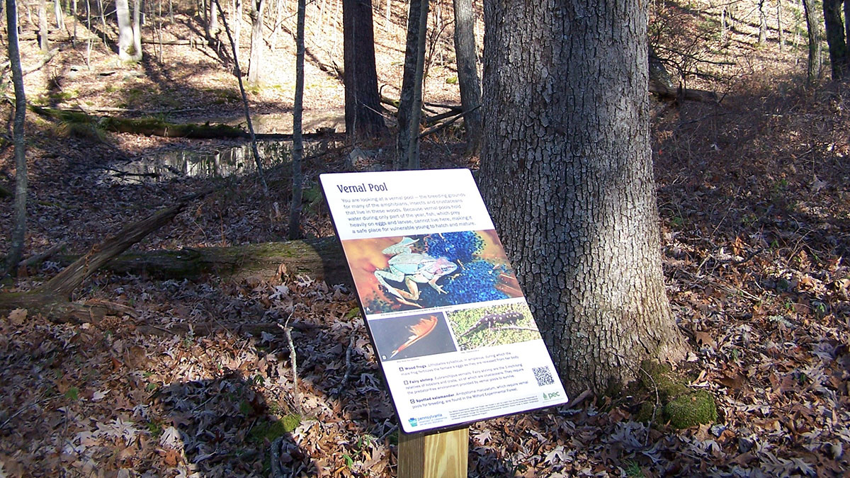 Milford Experimental Forest sign