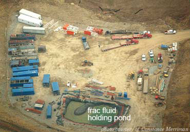 aerial view of work area