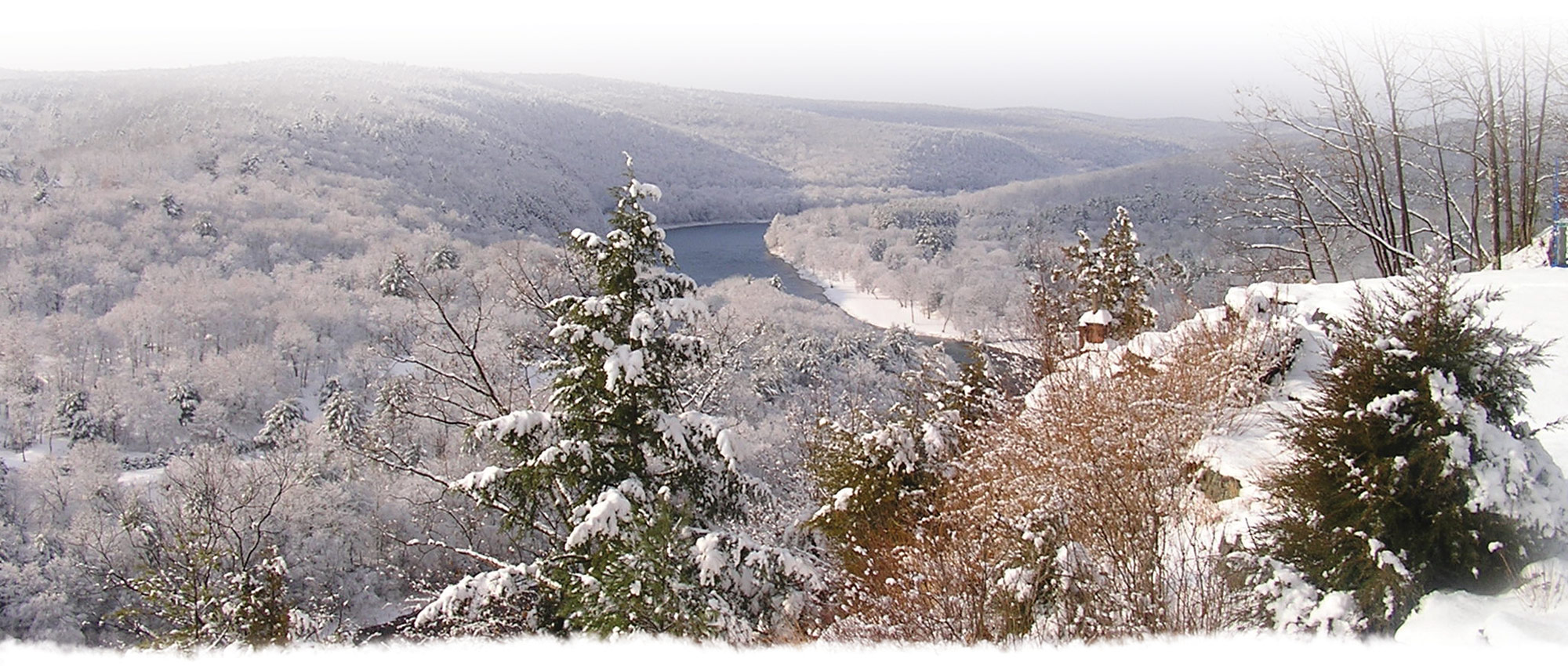 winter in the Delaware River valley