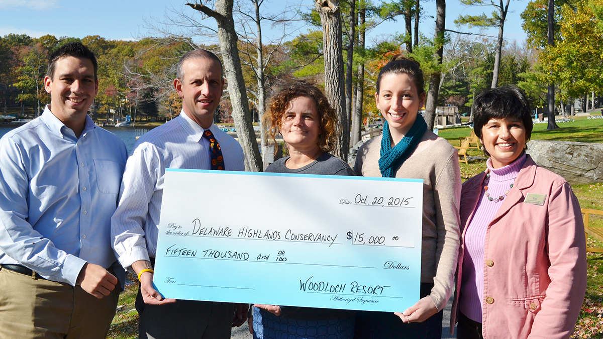 Woodlock contributes $15,000 to Delaware Highlands Conservancy